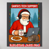 Cute Tech Support s Rebooting Santa ポスター (正面)