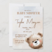 Cute Teddy Bear  招待状 (正面)