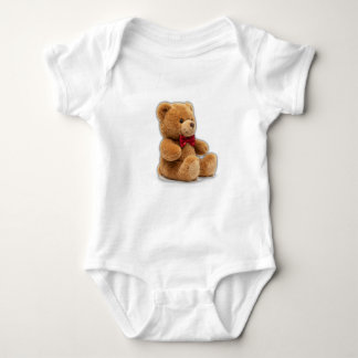 Cute Teddy Bear Art Double-Sided Graphic T-Shirt ベビーボディスーツ