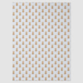 Cute Teddy Bear Baby Blue Baby Shower 薄葉紙 (正面)