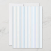 Cute Teddy Bear Baby Boy shower Thank you card サンキューカード (裏面)