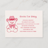 Cute Teddy Bear Baby Shower Books for Baby エンクロージャーカード (正面)