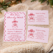 Cute Teddy Bear Baby Shower Books for Baby エンクロージャーカード