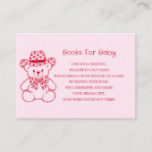 Cute Teddy Bear Baby Shower Books for Baby エンクロージャーカード (正面)