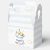 Cute Teddy Bear Baby Shower Boy フェイバーボックス (オープン)