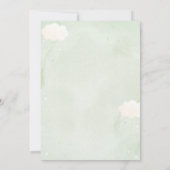 Cute Teddy Bear Baby Shower Invitation 招待状 (裏面)