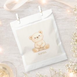 Cute Teddy Bear Baby Shower Personalized フェイバーバッグ