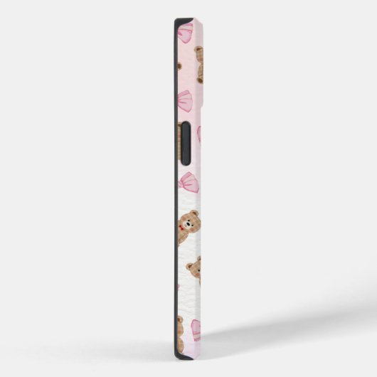Cute Teddy bear & Bow iPhone 14 Case 🧸 Case-Mate iPhoneケース (裏面 / 右)