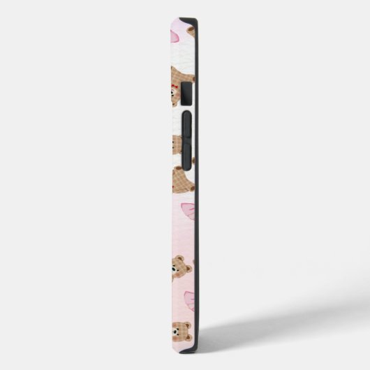 Cute Teddy bear & Bow iPhone 14 Case 🧸 Case-Mate iPhoneケース (裏面 / 左)