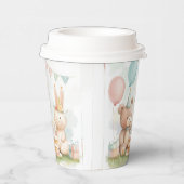 Cute Teddy Bear & Bunny Birthday Paper Cup 紙コップ (右)