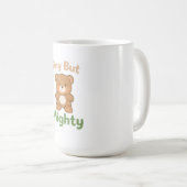 Cute Teddy Bear Coffee Mug – Motivational Gift Cup コーヒーマグカップ (正面右)