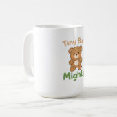 Cute Teddy Bear Coffee Mug – Motivational Gift Cup コーヒーマグカップ (正面左)