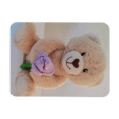 Cute Teddy Bear Congratulations on Your New Baby  マグネット (横)