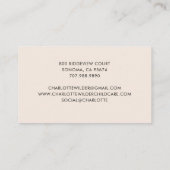 Cute Teddy Bear Daycare 名刺 (裏面)