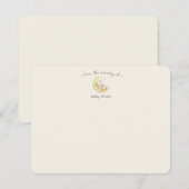 Cute Teddy Bear Gender Neutral Baby Shower サンキューカード (正面/裏面)