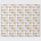 Cute Teddy Bear Gift Wrap for Kids & Baby Showers ラッピングペーパー (フラット)