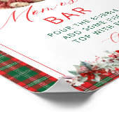 Cute Teddy Bear Girl Baby Shower Momosa Bar ポスター (角)