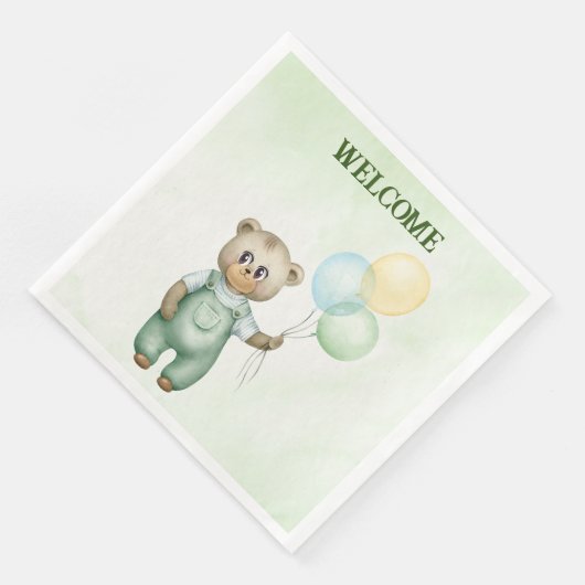 cute teddy bear green background (コーナー)