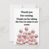 cute teddy bear green background サンキューカード (裏面)