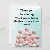 cute teddy bear green background サンキューカード (裏面)