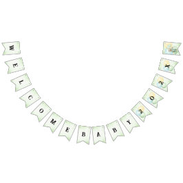 Cute teddy bear green wallpaper バンティングフラッグ