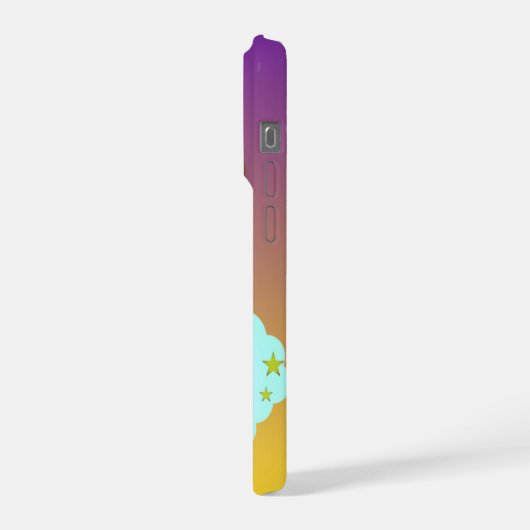 Cute Teddy Bear Holding Balloon Phone Case iPhoneケース (左側面)