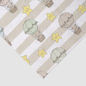 Cute Teddy Bear Hot Air Balloon Neutral Pattern 3 薄葉紙 (詳細)