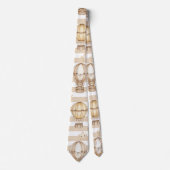 Cute Teddy Bear Hot Air Balloon Neutral Pattern 5 ネクタイ (正面)