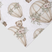 Cute Teddy Bear Hot Air Balloon Neutral Pattern 6 薄葉紙 (詳細)
