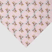 Cute Teddy Bear on a Cloud Pink PJs 薄葉紙 (詳細)