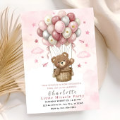 Cute Teddy Bear Party 招待状