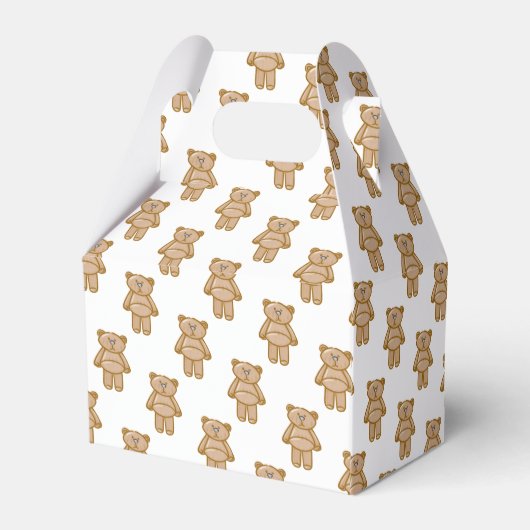 Cute Teddy Bear Pattern フェイバーボックス (裏面サイド)