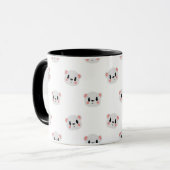 Cute Teddy Bear Pattern Mug|Adorable Aesthetic Mug マグカップ (正面左)