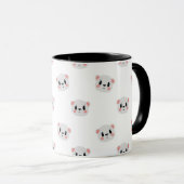 Cute Teddy Bear Pattern Mug|Adorable Aesthetic Mug マグカップ (正面右)
