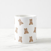 Cute Teddy Bear Pattern Mug – Aesthetic Cozy Gift  コーヒーマグカップ (中央)