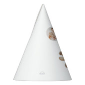 Cute Teddy Bear Photo Birthday Party Hat パーティーハット (左)