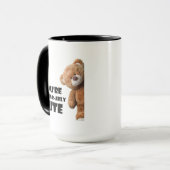 Cute Teddy Bear Quote You're Un-bear-ably Cute マグカップ (正面左)