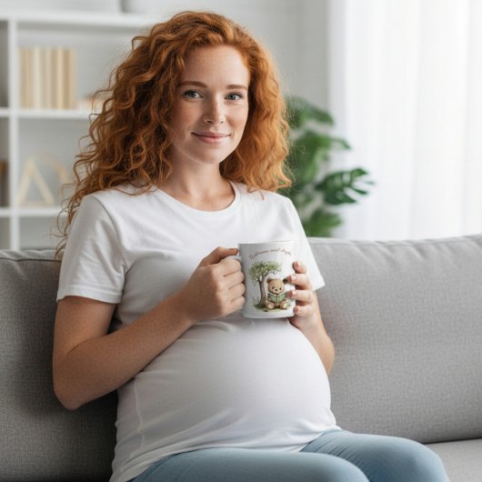 Cute Teddy Bear Reading Book Next Chapter Mom Gift コーヒーマグカップ