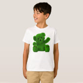 Cute Teddy Bear, Teddybär, green, grün Tシャツ (正面フル)