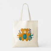 Cute Teddy Bear Tote Bag – Kawaii Design トートバッグ (裏面)