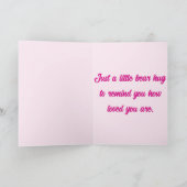 Cute Teddy Bear Valentine シーズンカード (内部)