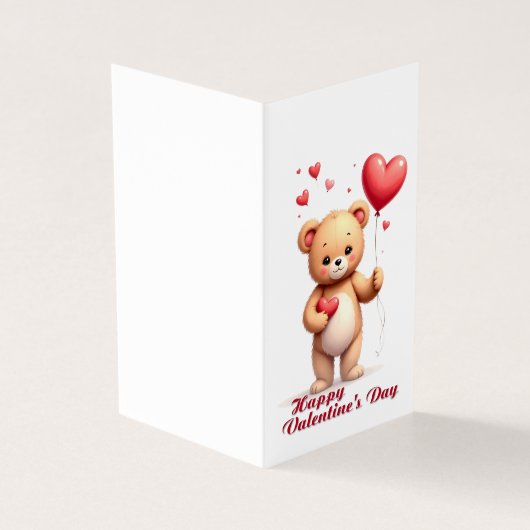 Cute Teddy Bear with Heart – Happy Valentine’s Day (外部)