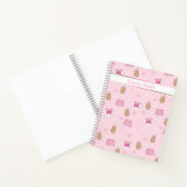 Cute Teddy Bears and Hearts Notebook ノートブック (内部)