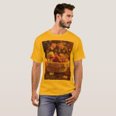 Cute Teddy Rose Basket Valentines Day Graphic Tシャツ (正面フル)