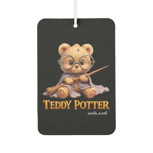 Cute Teddy Wizard Car Air Freshener カーエアーフレッシュナー (正面)