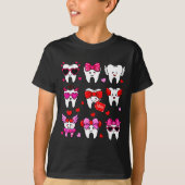 Cute Teeth Love Valentine's Day Dental  Tシャツ (正面)