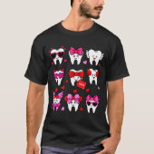 Cute Teeth Love Valentine's Day Dental  Tシャツ (正面)