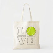 Cute Tennis Love Bag for Tennis Players and Fans トートバッグ (正面)