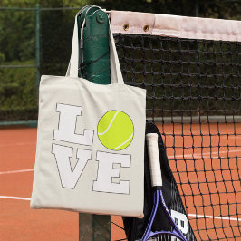 Cute Tennis Love Bag for Tennis Players and Fans トートバッグ