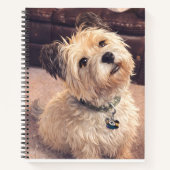 Cute Terrier Dog Small Notepad ノートブック (正面)